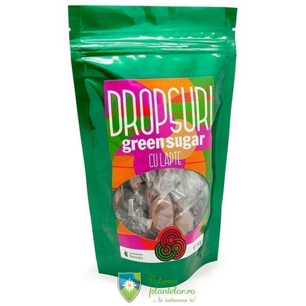 Remedia Dropsuri Green Sugar cu lapte 150 gr