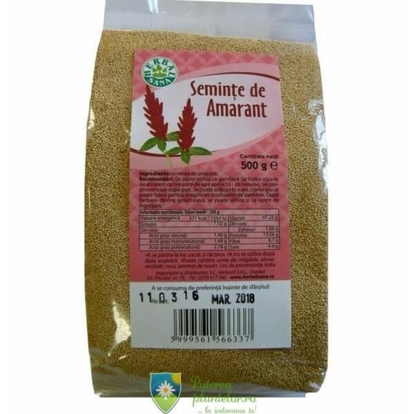 Herbavita Seminte de Amarant 500 gr