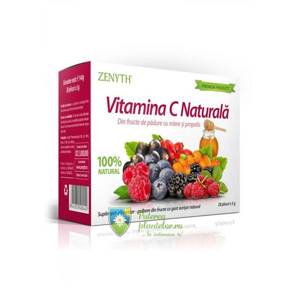 Zenyth Vitamina C Naturala 28 plicuri