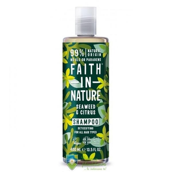 Faith in Nature Sampon cu alge marine si citrice pt toate tipurile de par 400 ml