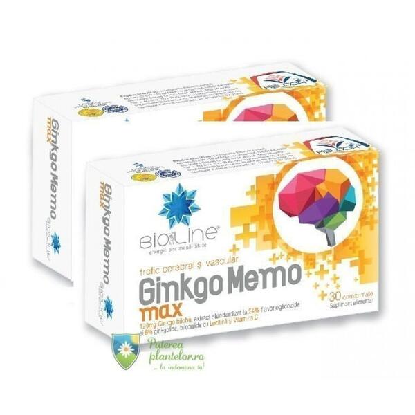 Helcor Pharma Ginkgo Memo Max 30 comprimate 1+1 Gratis