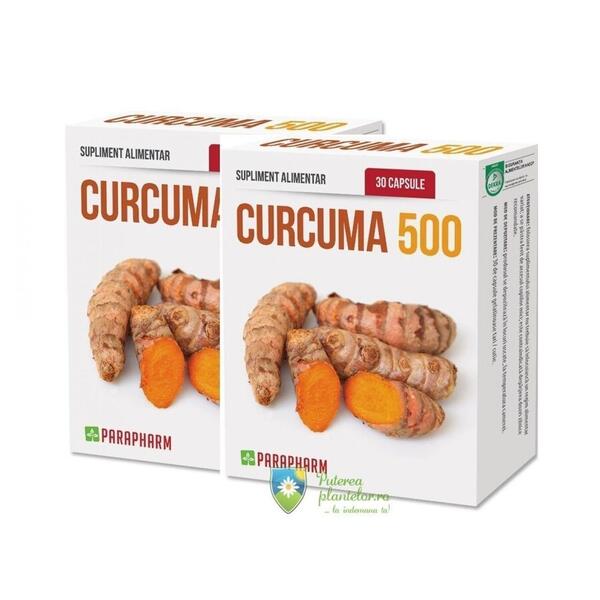 Parapharm Curcuma 500 30 capsule 1 + 1 Cadou
