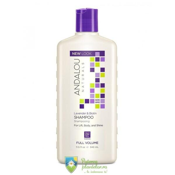 Secom Lavender Biotin Full Volume Shampoo Andalou 340 ml