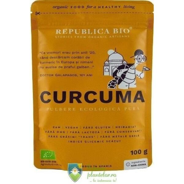 Republica Bio Curcuma pulbere ecologica pura 100 gr