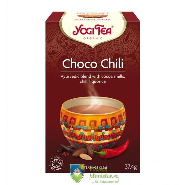 Ceai Bio Choco Chili Yogi Tea 37.4 gr (17 plicuri)