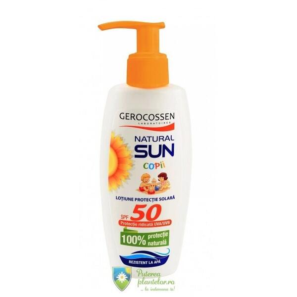 Gerocossen Natural Sun Lotiune Spray Copii protectie solara SPF50 200 ml
