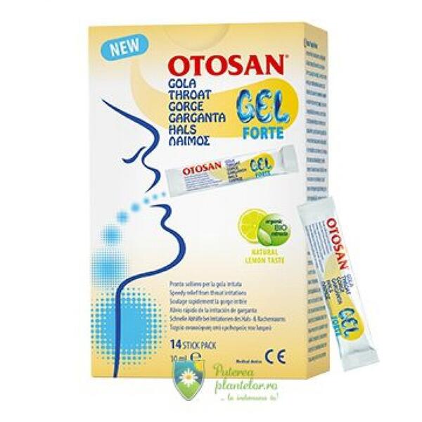 Otosan Gel Forte pentru Gat Bio 14 plicuri