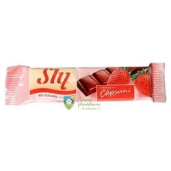 Sly Diet Tableta de ciocolata capsuni fara zahar 25 gr