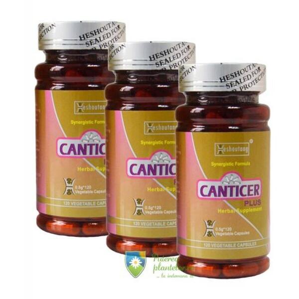 Medicinas Canticer Plus 120 cps Pachet 3 luni (3 flacoane)