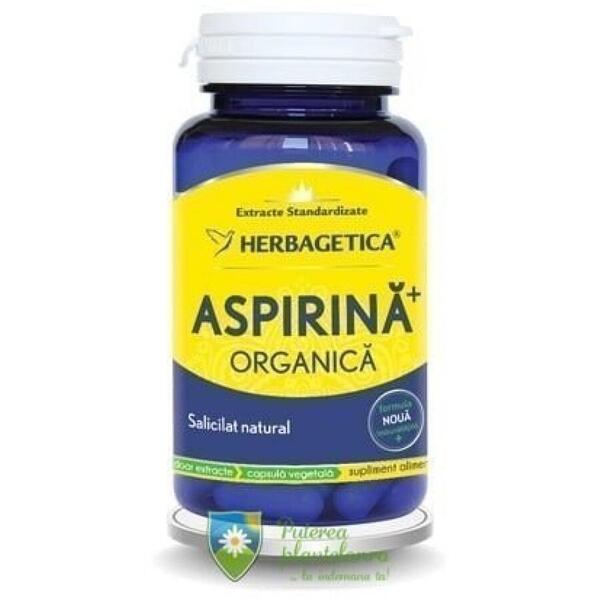 Herbagetica Aspirina Organica Vegetala+ 60 capsule