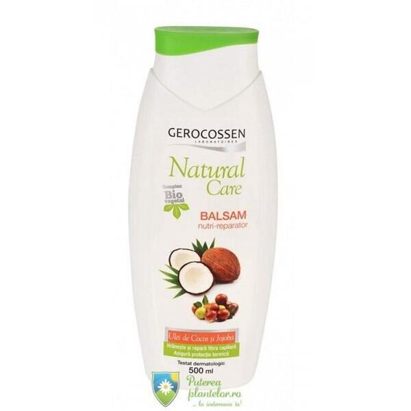 Gerocossen Balsam nutri-reparator cu Jojoba si Cocos bio Natural Care 500 ml