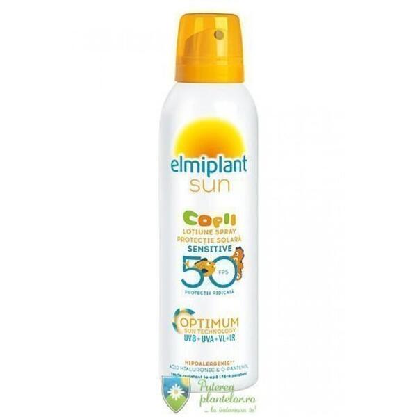 Elmiplant Protectie Sensitive Lotiune Spray Solara pentru Copii Spf50 150 ml
