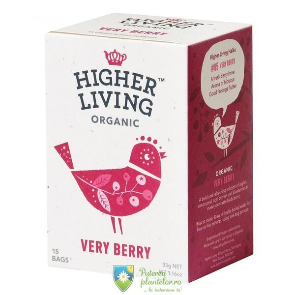 Higher Living Ceai de fructe Very Berry eco 15 plicuri BIO