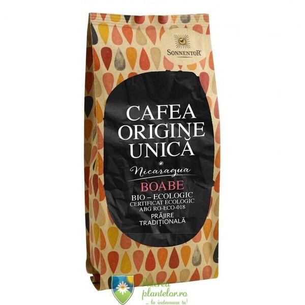 Sonnentor Cafea Bio origine unica Nicaragua boabe 250 gr