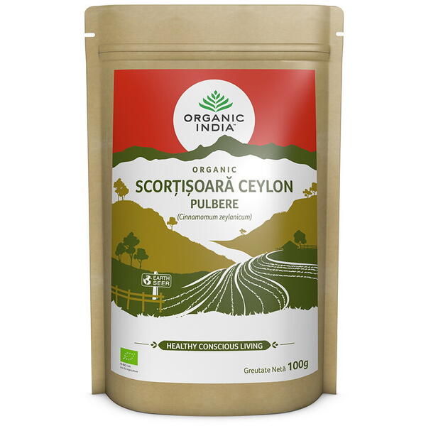 Organic India Scortisoara Ceylon Certificata Ecologic Pulbere 100 gr