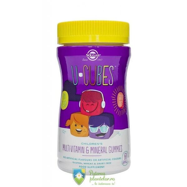 Solgar U-Cubes Children‘s Multi-Vitamine si Minerale 60 jeleuri