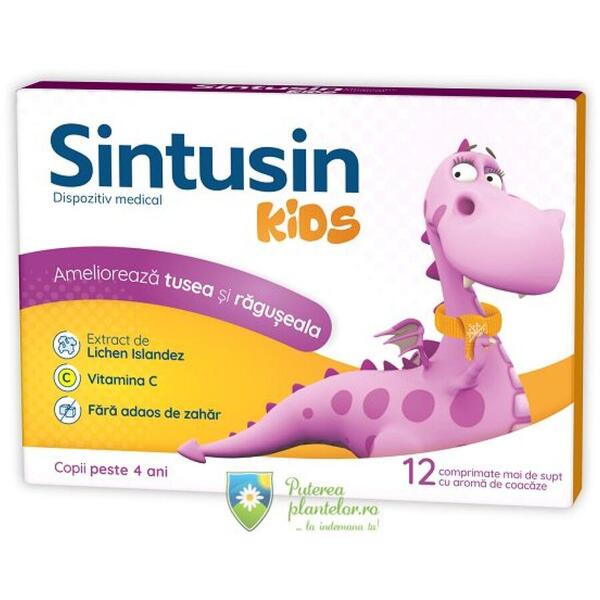 Zdrovit Sintusin Kids 12 comprimate de supt