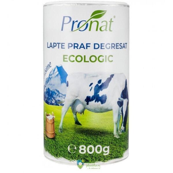 Pronat Lapte praf bio degresat, 1% grasime, 800g