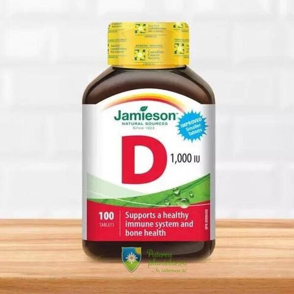 Jamieson Vitamina D3 1000 UI 100 tablete
