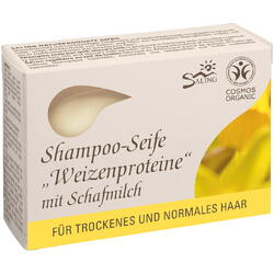 Șampon solid cu lapte de oaie și proteine din grâu (păr normal sau uscat) 125 gr