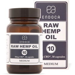 Raw Hemp Oil Capsule, 10mg 30 capsule , 300 mg CBD +CBDa