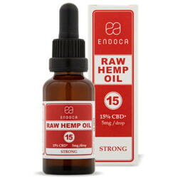 Endoca Raw Hemp Oil 15%, 10 ml , 1500 Mg CBD + CBDa