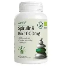 Alevia Spirulina Bio 1000mg, 45 comprimate