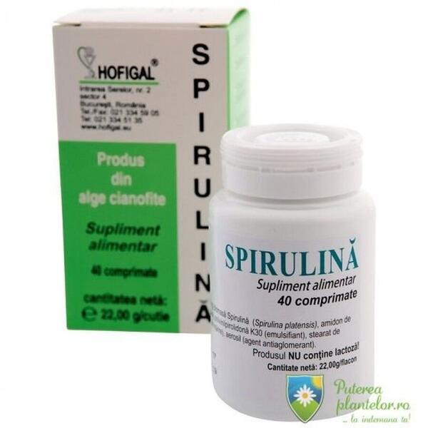 Hofigal Spirulina 200mg 40 comprimate