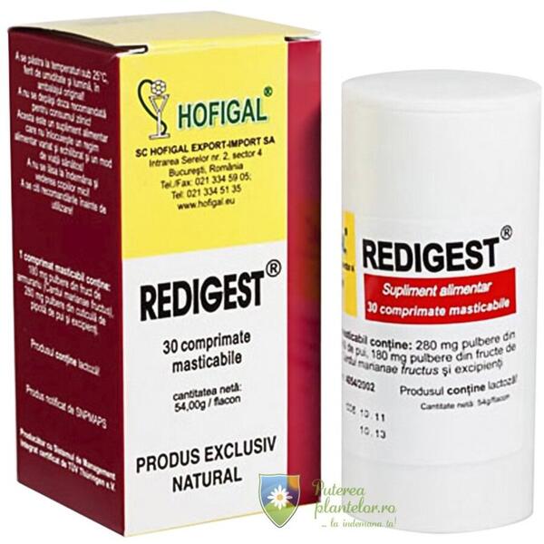 Hofigal Redigest 30 comprimate masticabile