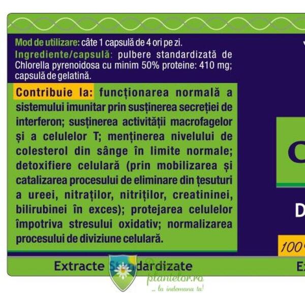 Herbagetica Chlorella 410mg 60 capsule