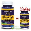 Herbagetica Vitamina C organica 60 cps + 10 cps Cadou