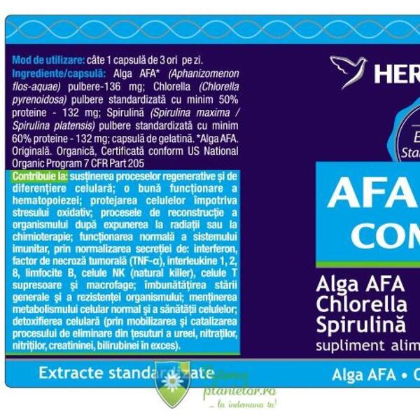 Herbagetica Afa Stem Complex 60 cps + 10 cps Cadou