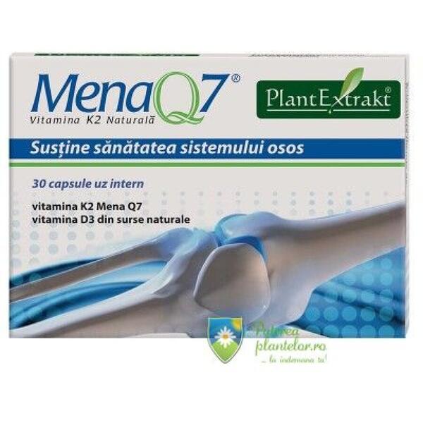 PlantExtrakt Mena Q7 Vitamina K2 naturala 30 capsule