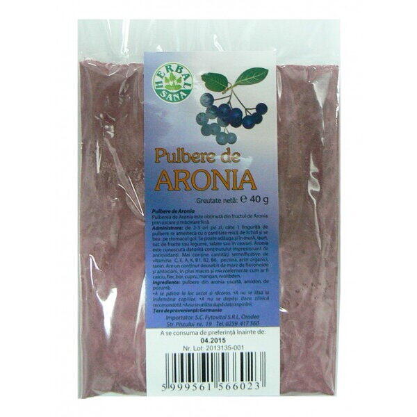 Herbavita Pulbere de Aronia 40 gr