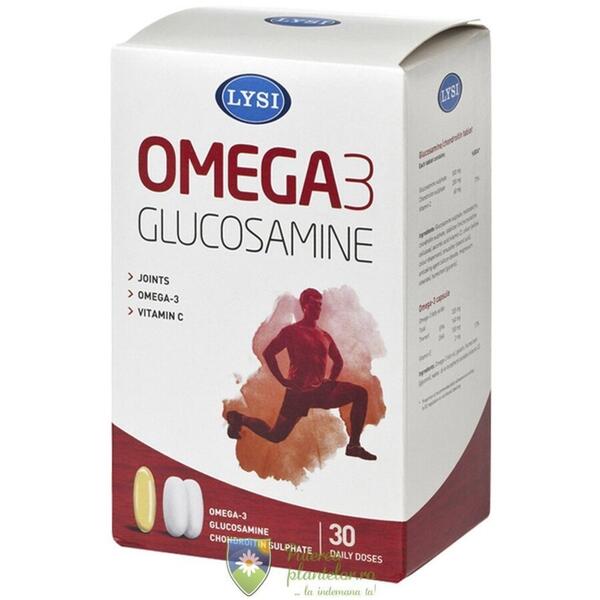 Lysi Omega 3 cu Glucosamine 30 doze zilnice