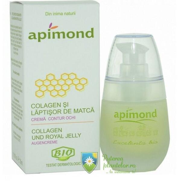 Apimond Crema de ochi cu colagen si laptisor Bio 30 ml