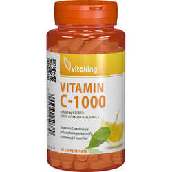 Vitamina C 1000mg cu bioflavonoide 90 comprimate