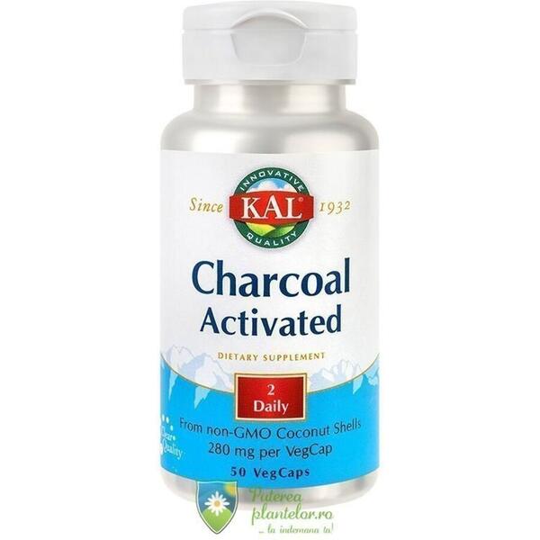 Secom Charcoal activated (carbune medicinal) 280mg 50 capsule