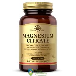 Solgar Magnesium citrate (Citrat de Magneziu) 200mg 60 capsule