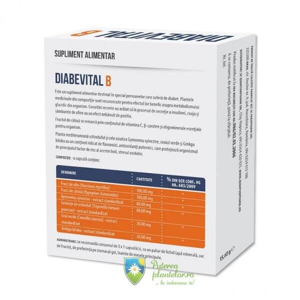 Parapharm Diabevital B 30 capsule gelatinoase