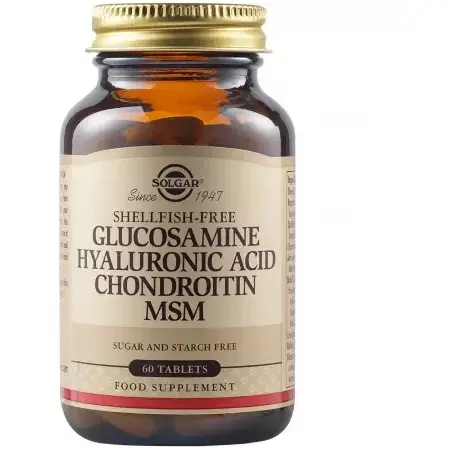 Solgar Glucosamine Hyaluronic Acid Chondroitin MSM 60 tablete