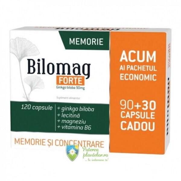 Zdrovit Bilomag Forte Memorie Concentrare 90 cps+30 cps Cadou
