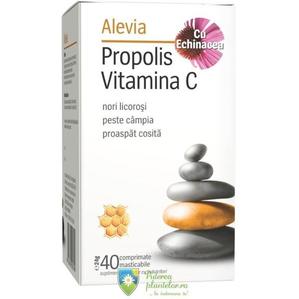 Alevia Propolis Vitamina C cu Echinacea 40 comprimate