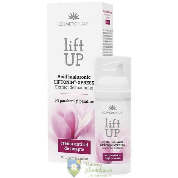 Cosmetic Plant Lift up Crema antirid de noapte cu Acid Hialuronic 50 ml