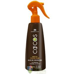 Emulsie plaja Cocos SPF30 cu ulei cocos bio spray 200 ml