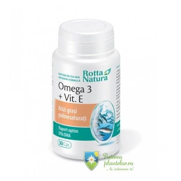 Rotta Natura Omega 3 + Vitamina E 30 capsule