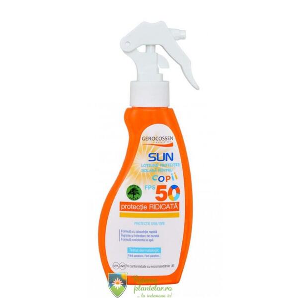 Gerocossen Lotiune Spray protectie solara pt Copii SPF50 200 ml