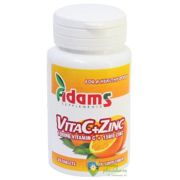 Adams Vision VitaC + Zinc 115mg 30 tablete