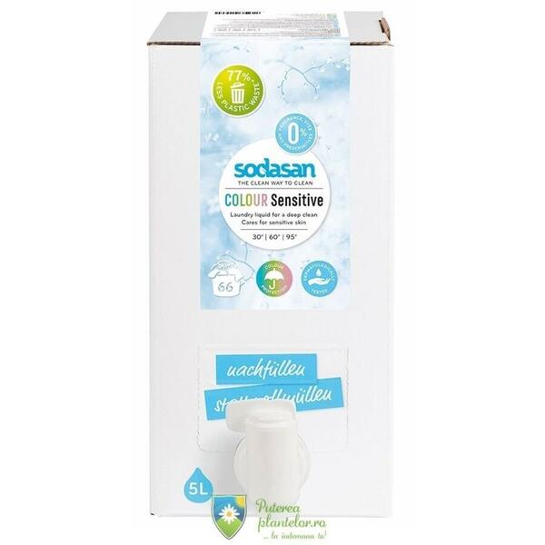 Sodasan Detergent Bio rufe albe si color Sensitiv Hipoalergen 5 l