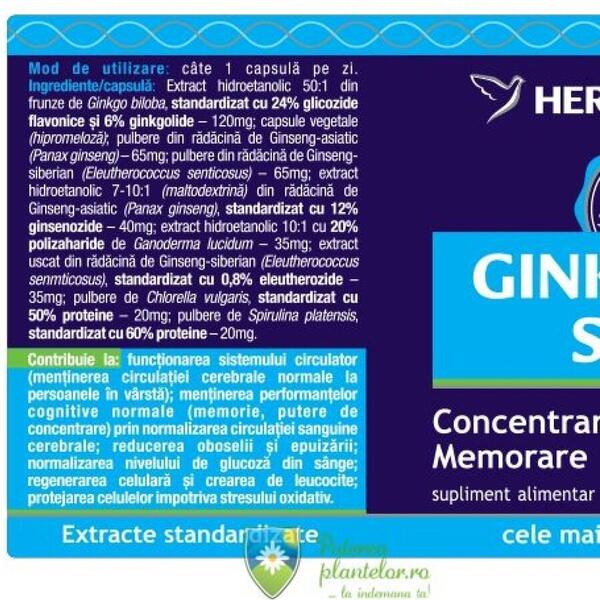 Herbagetica Ginkgo 120 Stem 120 capsule